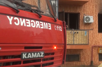 ხანძარი ხაშურში - ცეცხლი საკმეველიდან ბინაში გავრცელდა 24.05.2023