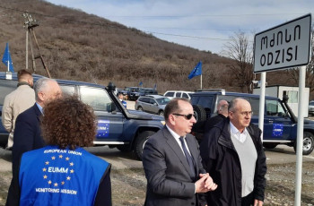 საოკუპაციო ხაზთან ეუთოს და ევროკავშირის წარმომადგენლები იმყოფებოდნენ